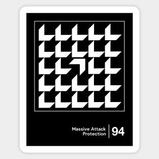 Massive Attack - Minimalist Graphic Artwork Design Sticker